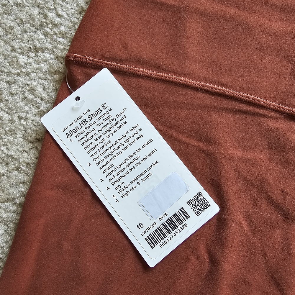lululemon athletica Women's Athletic Shorts in Rust